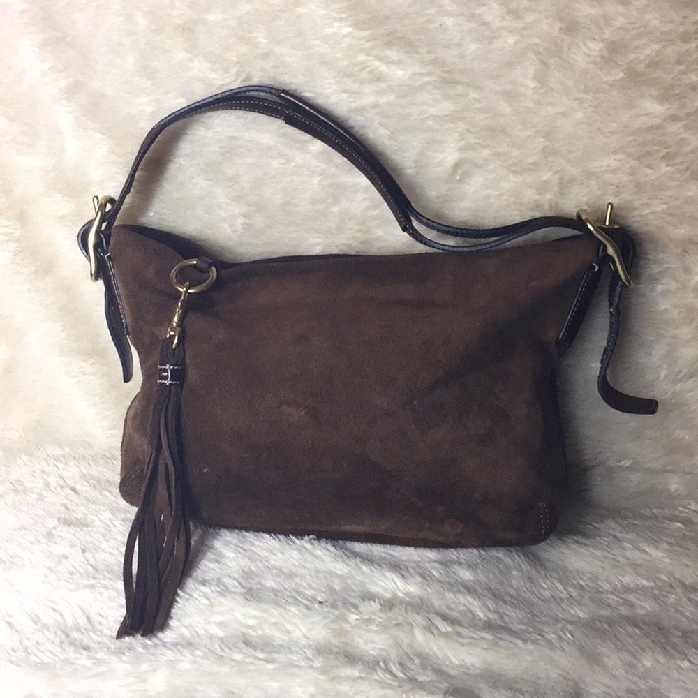 Coach Leather Suede Hobo# 1421